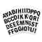 Black Vinyl Alphabet Sticker Sheets by Recollections™